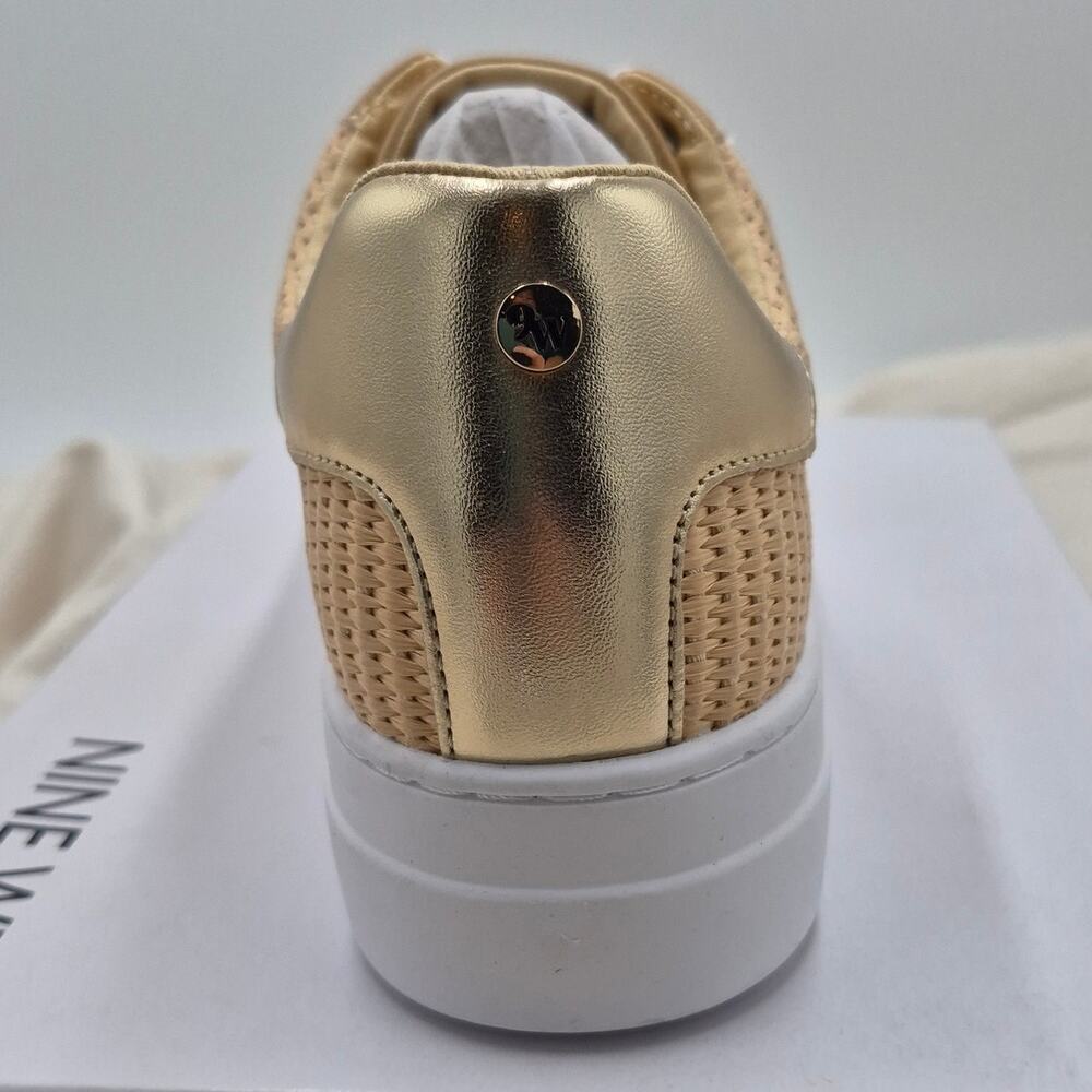 NEW Nine West Gatspy woven chunky platform sneakers women's size 10 - Picture 8 of 9